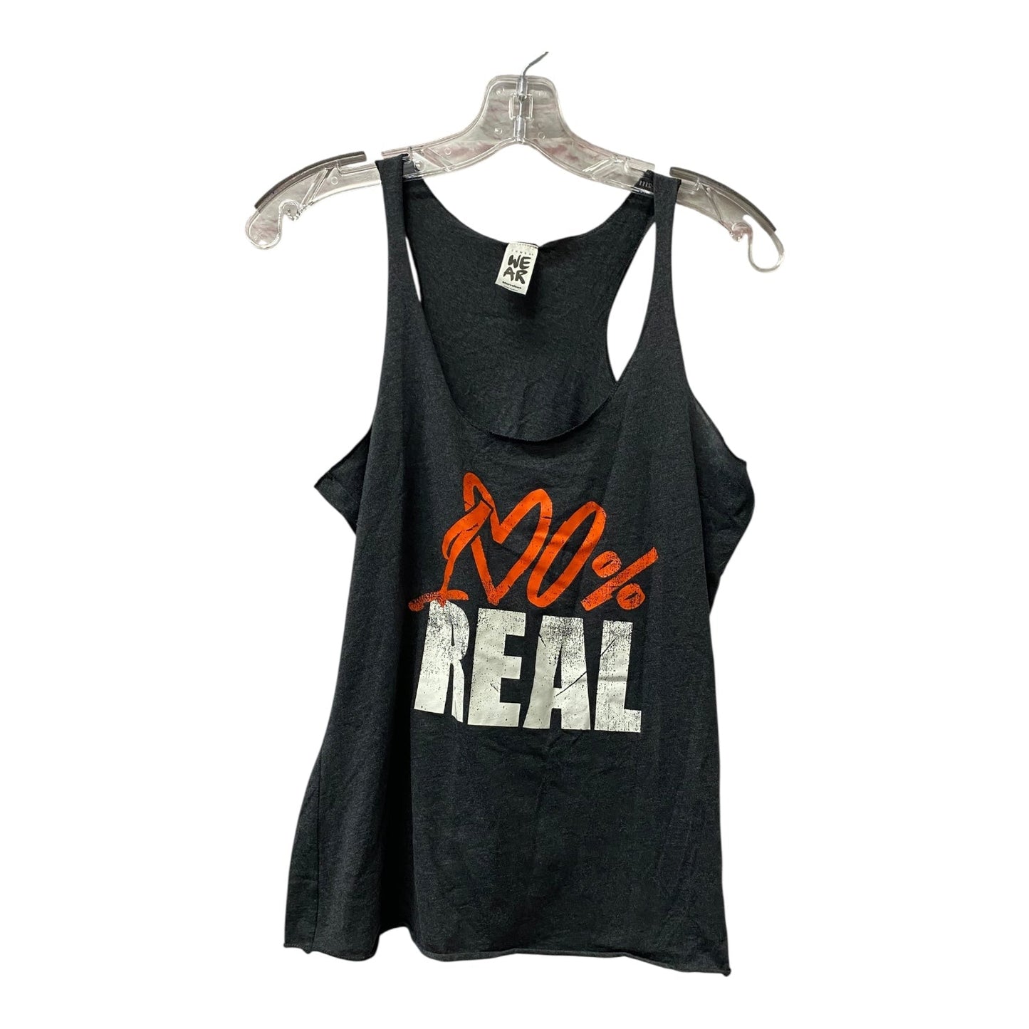 Athletic Tank Top By Zumba In Grey & Orange, Size:M