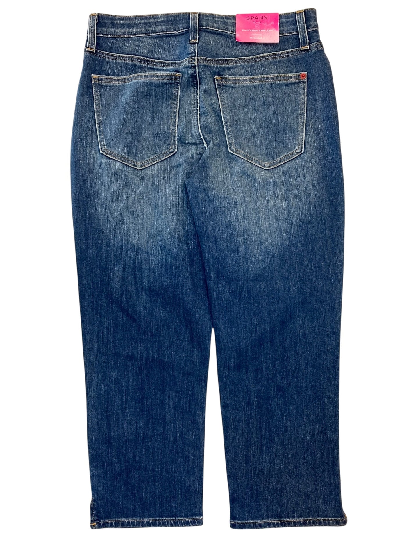 Jeans Straight By Spanx In Blue Denim, Size:4