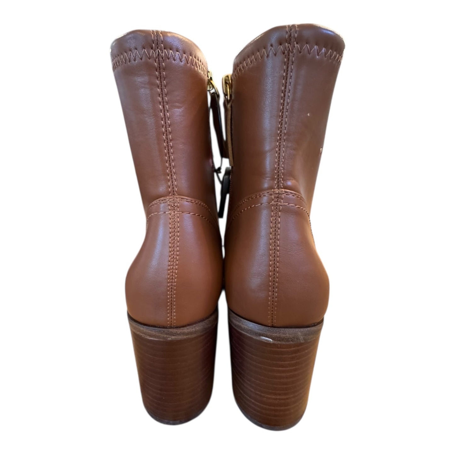 Boots Ankle Heels By Franco Sarto In Brown, Size:11