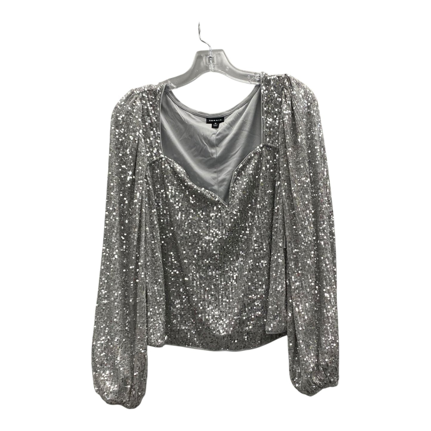 Top Ls By Torrid In Silver, Size:L