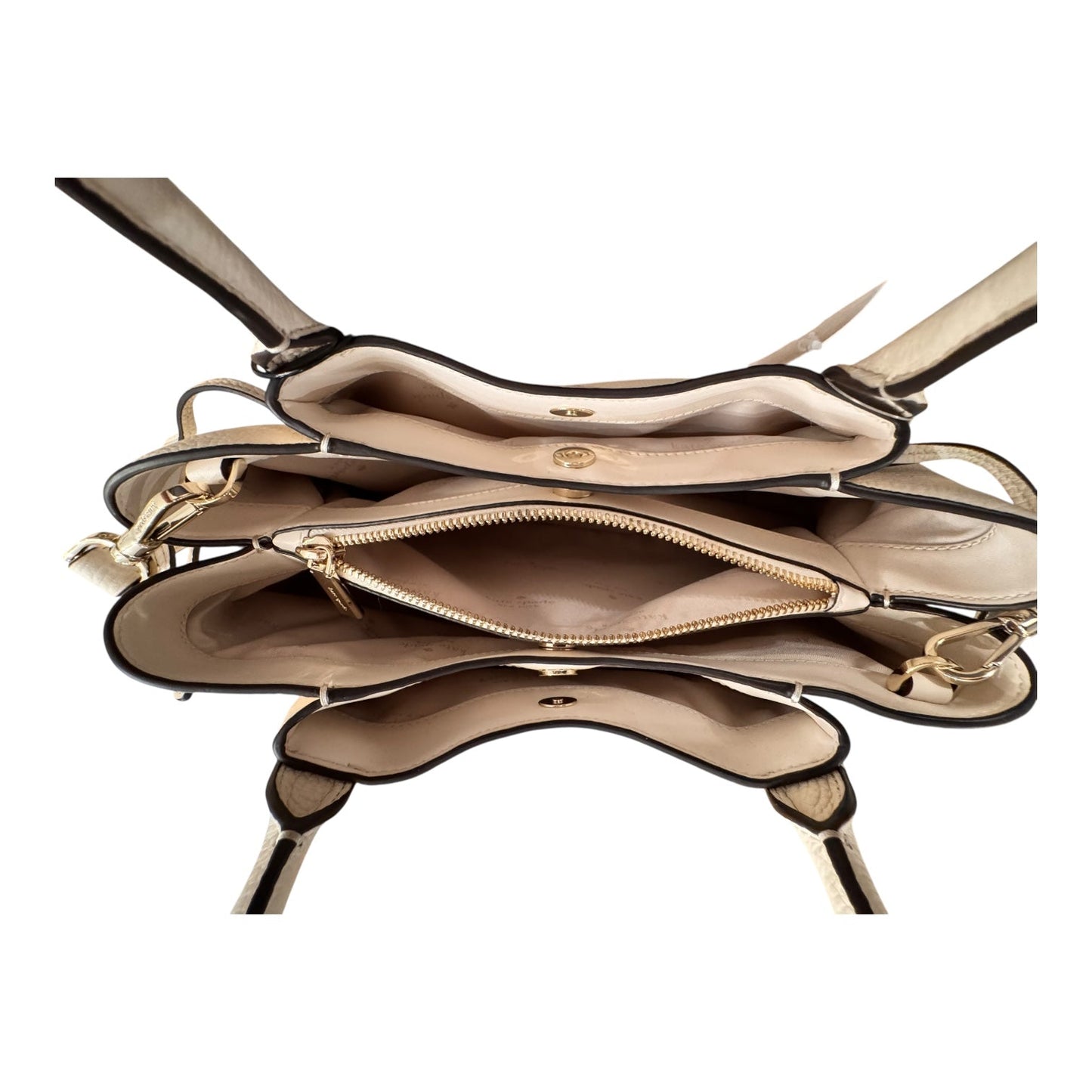 Handbag Designer By Kate Spade In Cream, Size: Medium