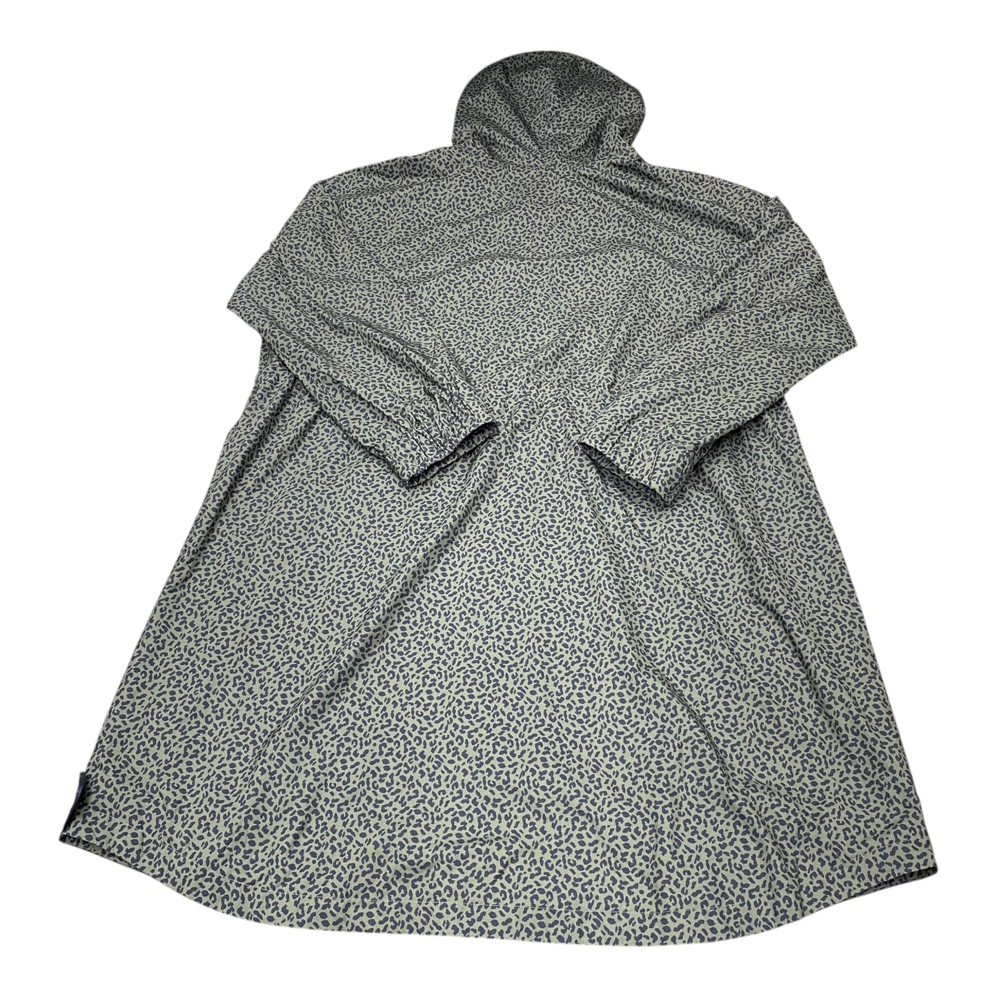 Jacket Windbreaker By J. Jill In Black & Green, Size:Xl