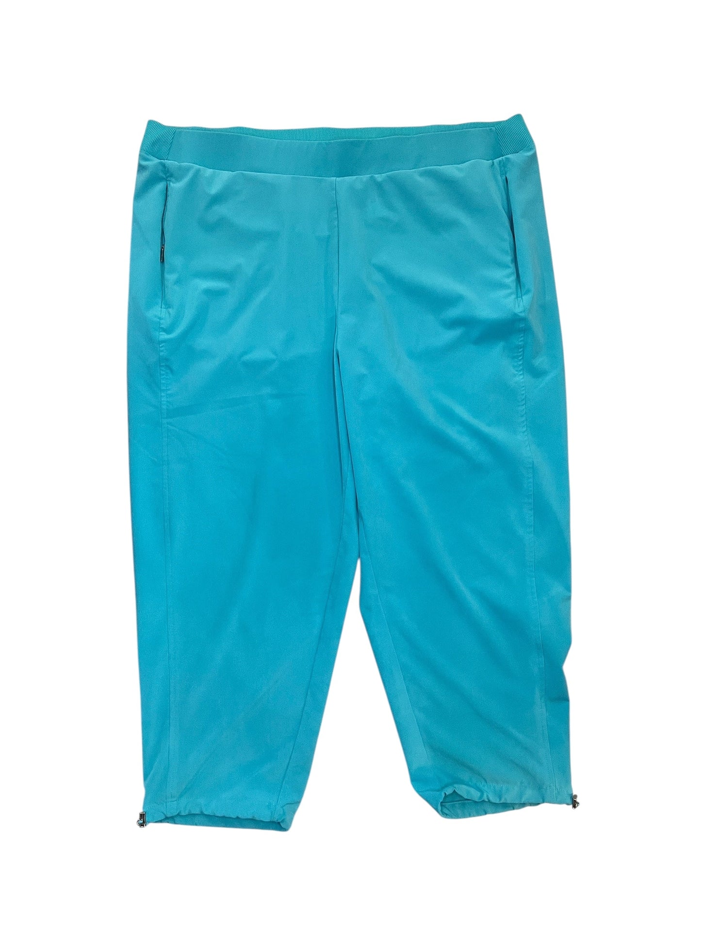Pants Wide Leg By Chicos In Teal, Size:Xxl