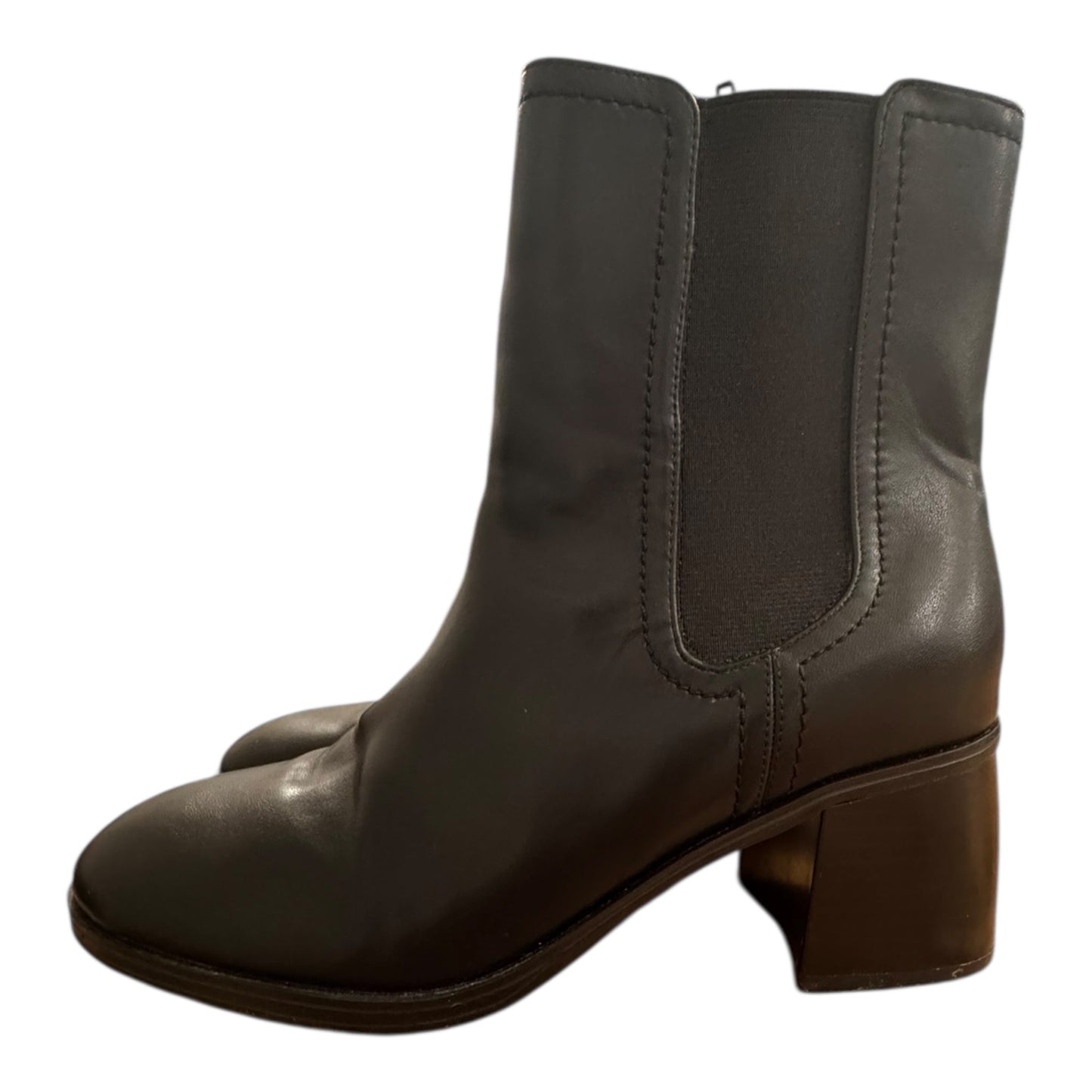Boots Ankle Heels By Nine West In Black, Size:8.5