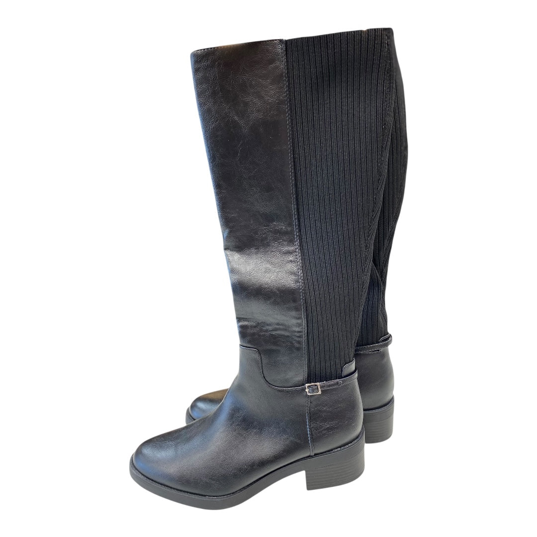 Boots Knee Heels By Life Stride In Black, Size:10