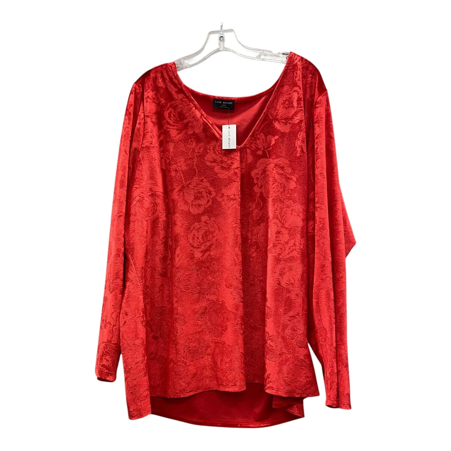 Top Ls By Lane Bryant In Red, Size:4X