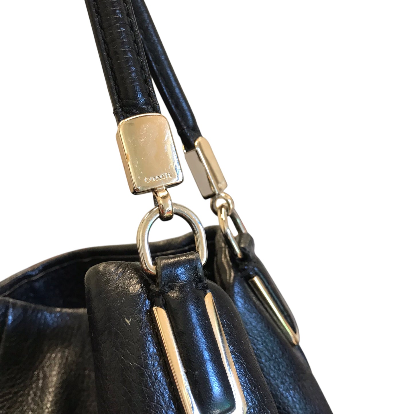 Handbag Designer By Coach In Black, Size:Large