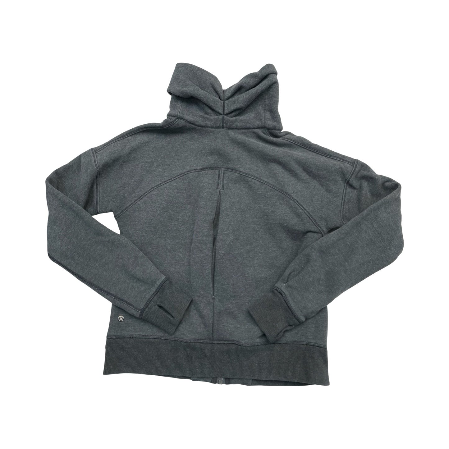 Athletic Sweatshirt Collar By Lululemon In Grey, Size:6