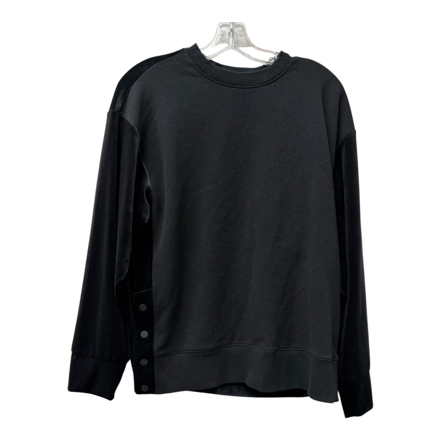 Athletic Top Ls Crewneck By Athleta In Black, Size:M