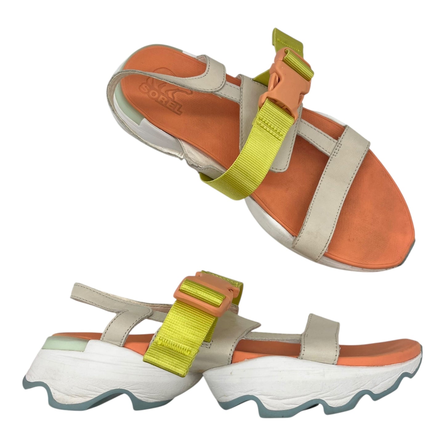 Sandals Sport By Sorel In Cream, Size:7.5