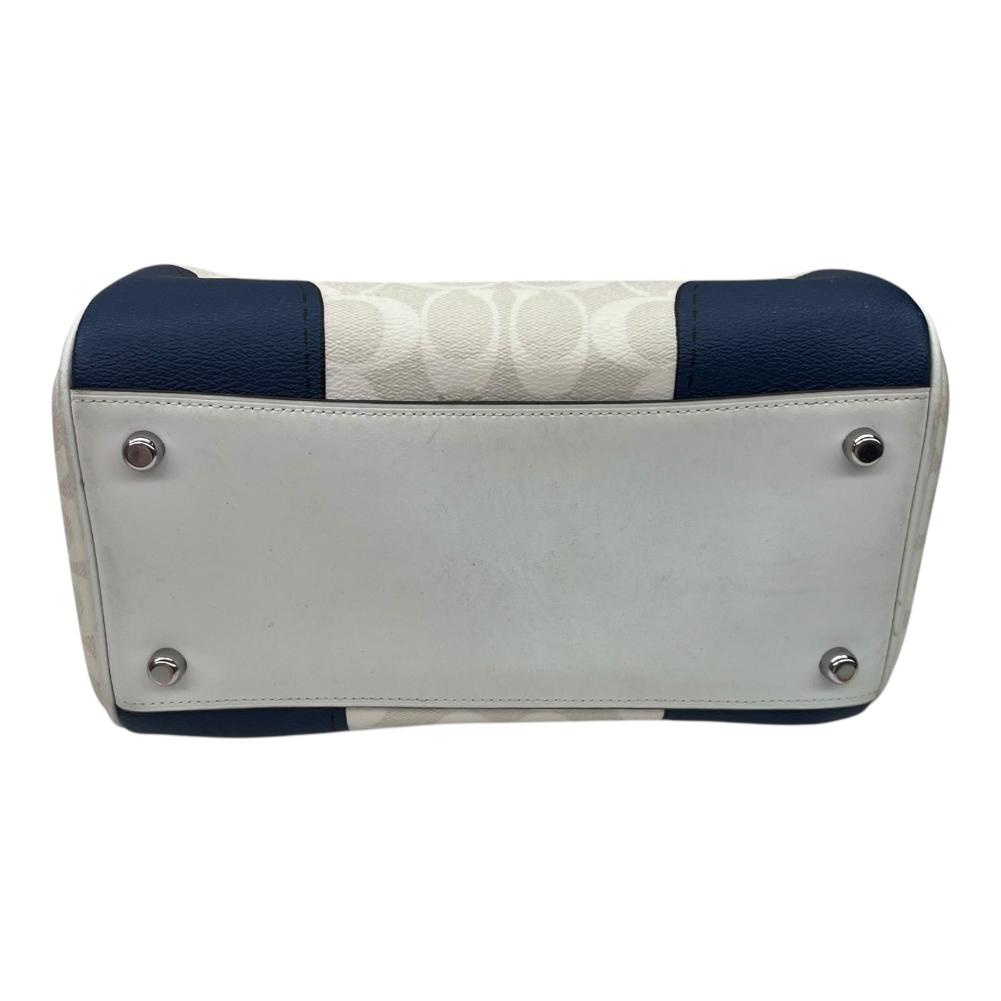 Handbag Designer By Coach In Cream, Size:Medium