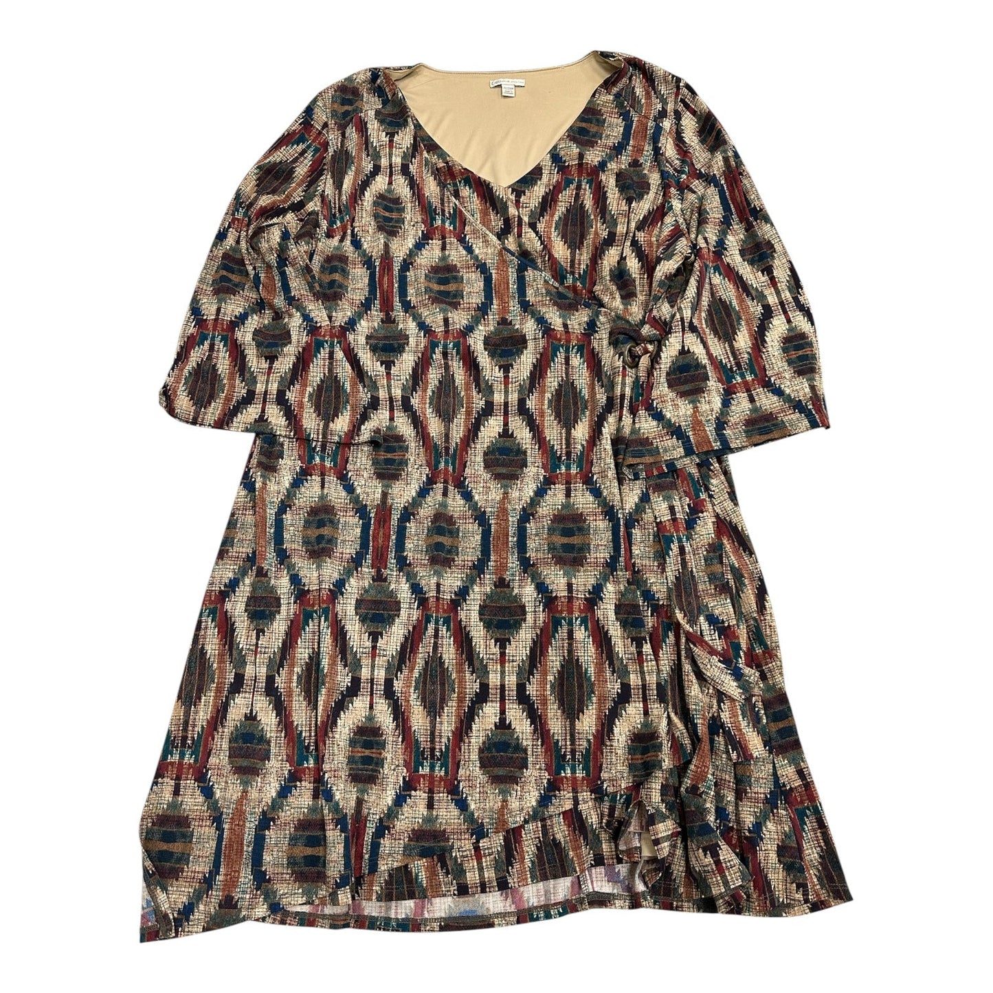 Dress Casual Midi By Cato In Multi, Size:3