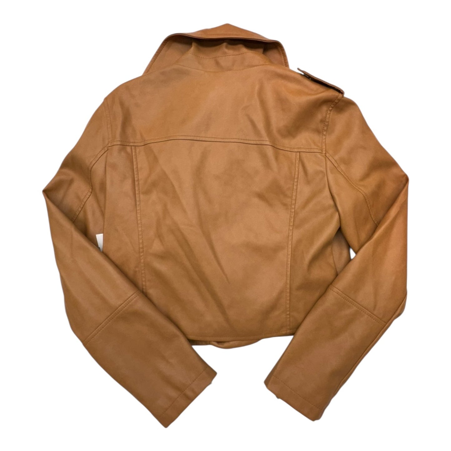 Jacket Moto Leather By bagatelle In Brown, Size:M