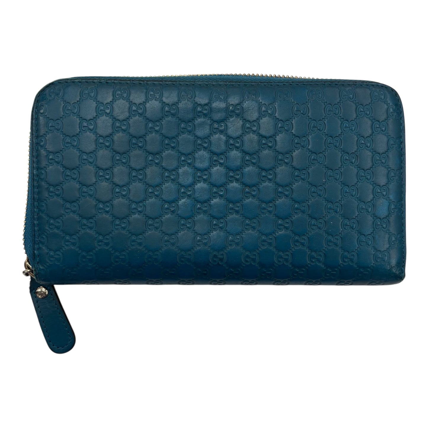 Wallet Luxury Designer By Gucci In Teal, Size:Medium