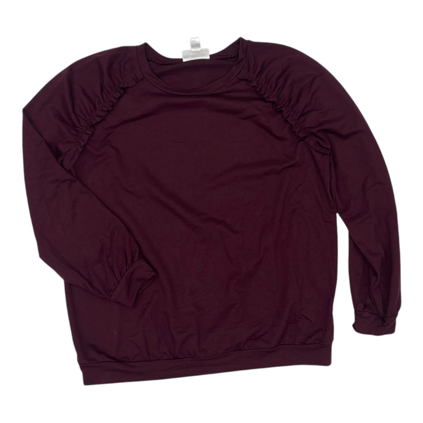 Mat Top Ls By Motherhood In Maroon, Size:M