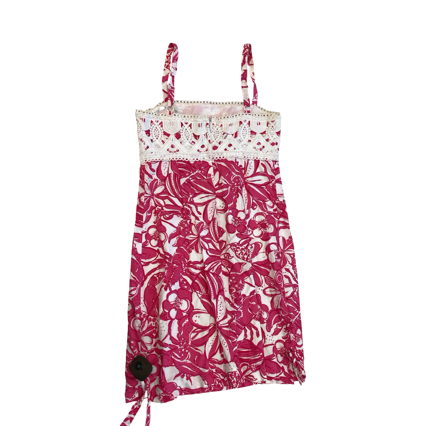 Dress Designer By Lilly Pulitzer In Pink & White, Size:4