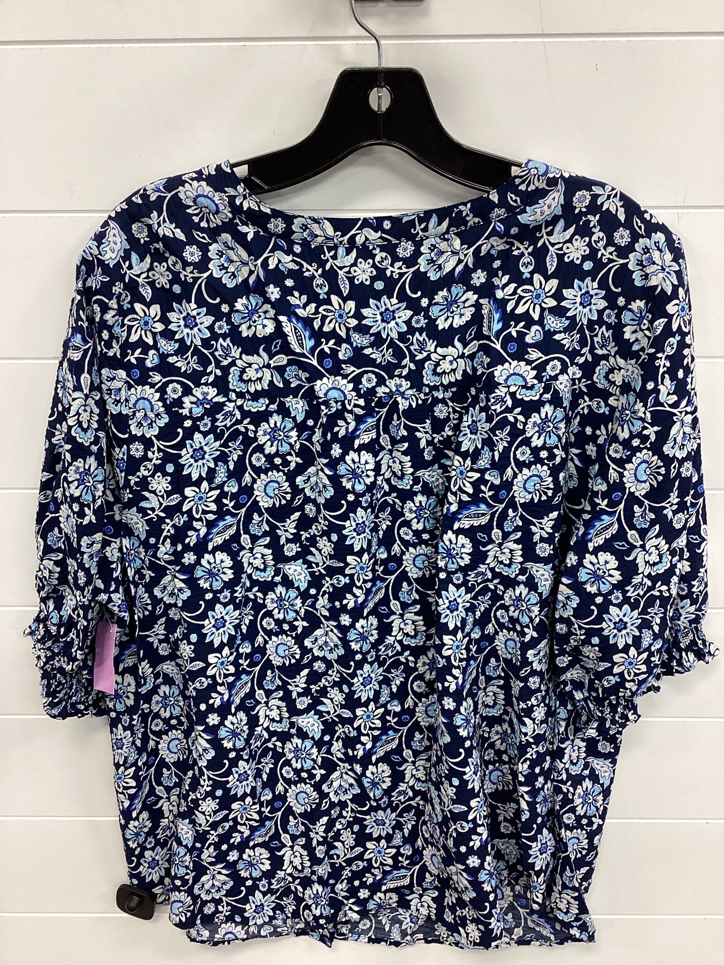 Top Ss By Croft And Barrow In Blue, Size:1X