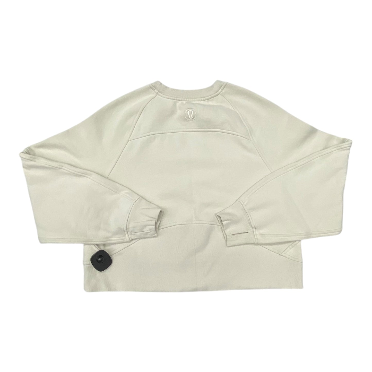 Athletic Sweatshirt Crewneck By Lululemon In Cream, Size:M