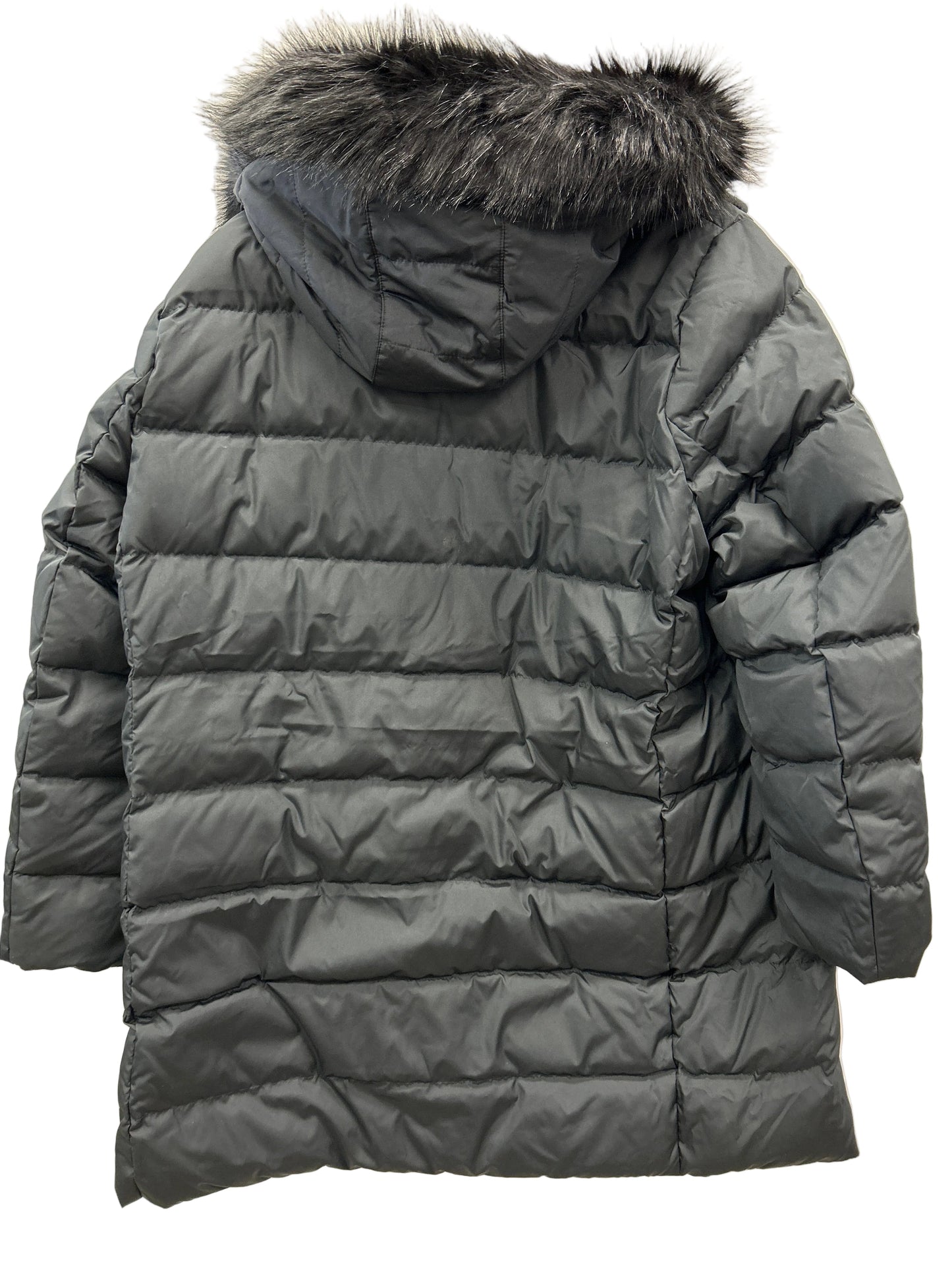 Coat Puffer & Quilted By Lands End In Black, Size:1X