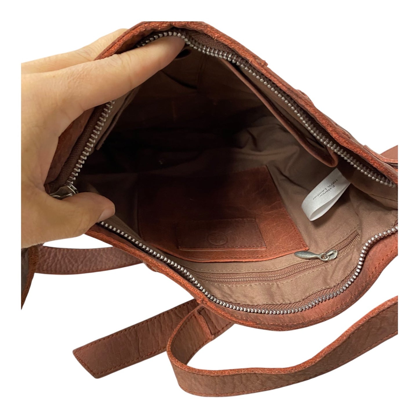 Crossbody Leather By Anabaglish In Red, Size:Medium