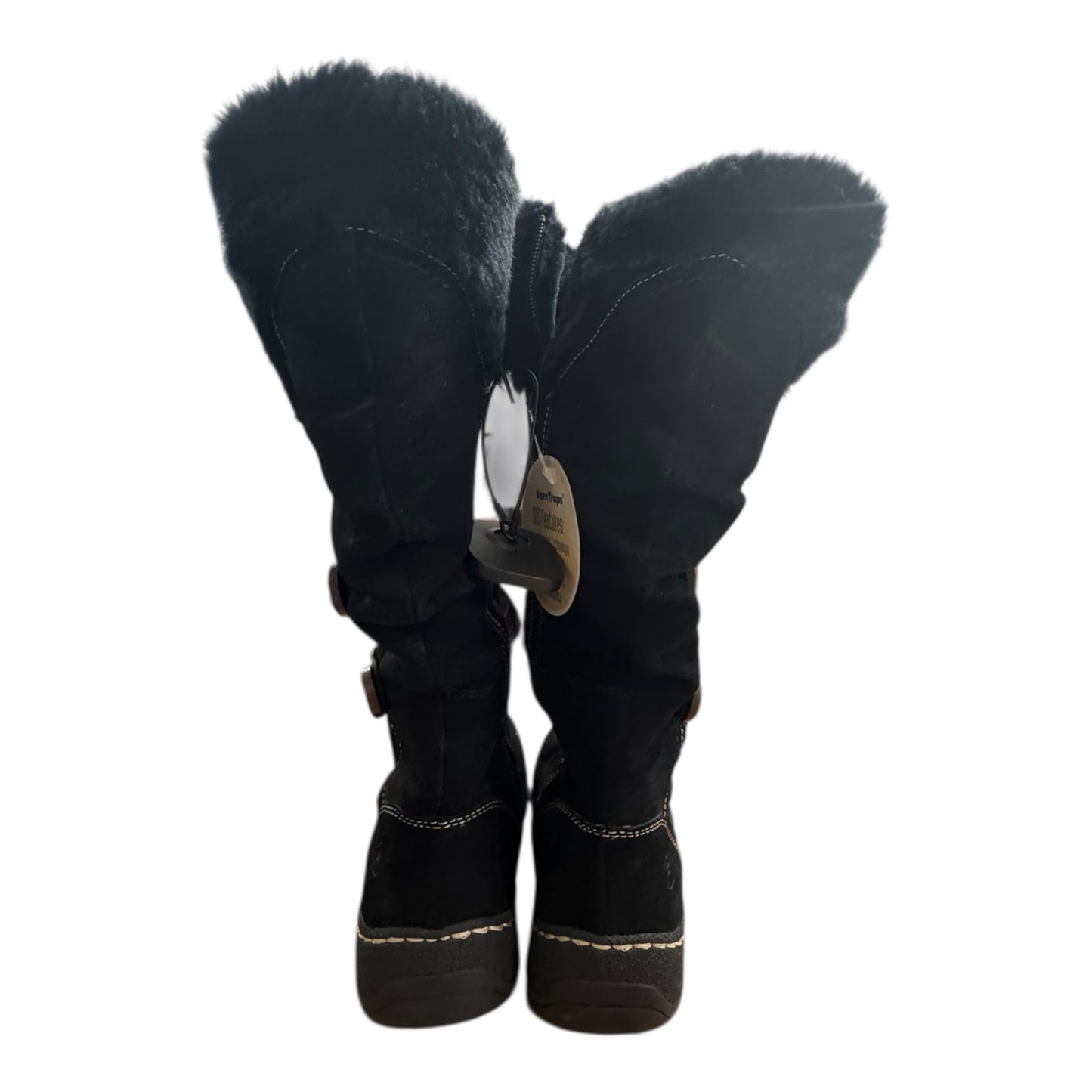 Boots Mid-Calf Flats By Bare Traps In Black, Size:9.5
