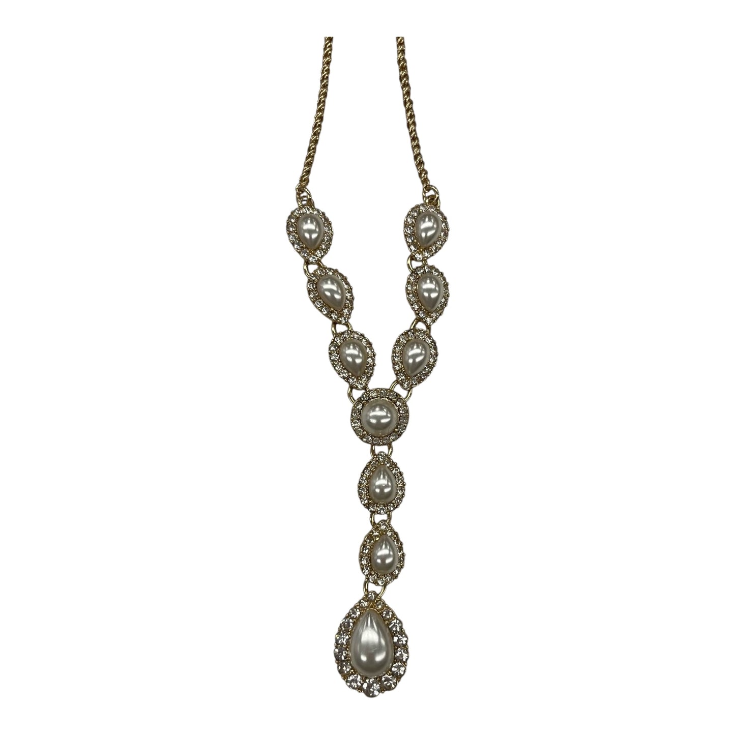 Necklace Lariat & Y-Drop By Charter Club In Gold
