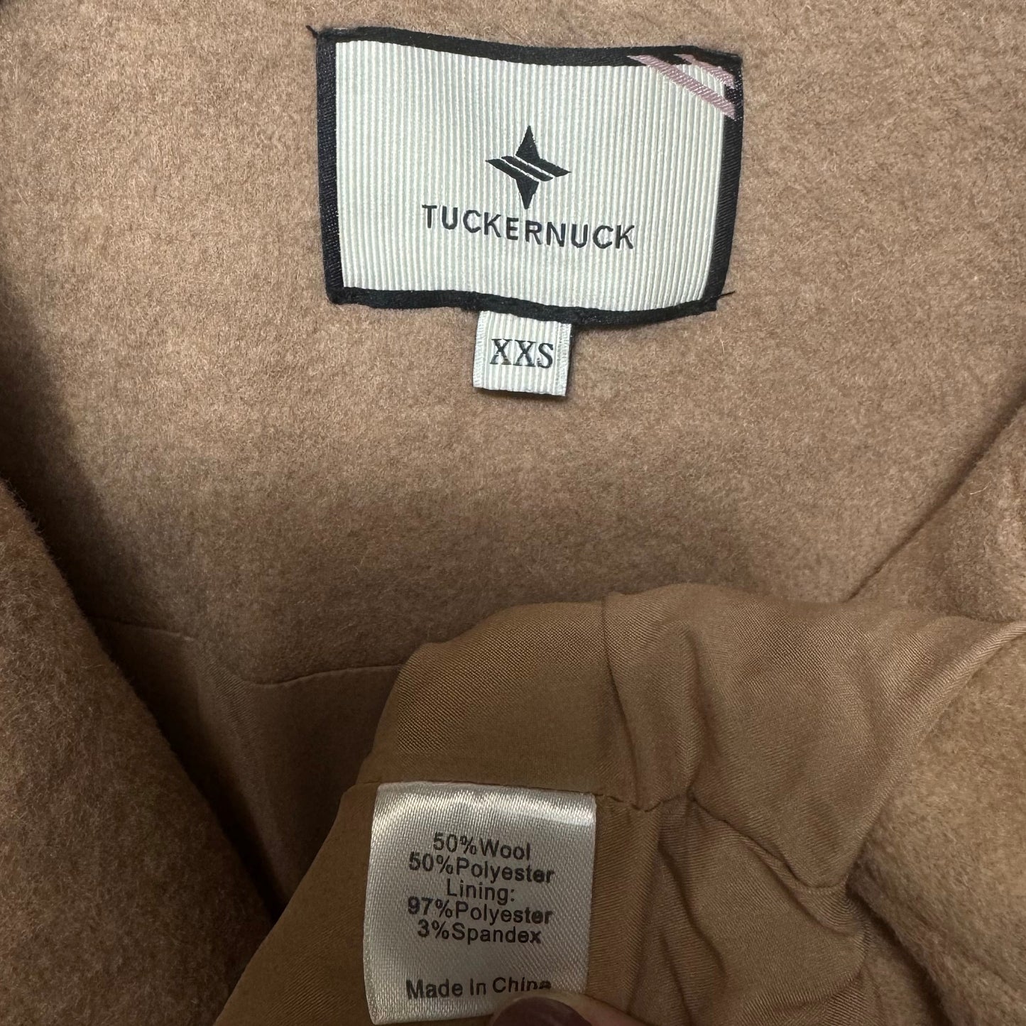 Emerson Wool Equestrian Popover Jacket By Tuckernuck In Tan, Size: XXS