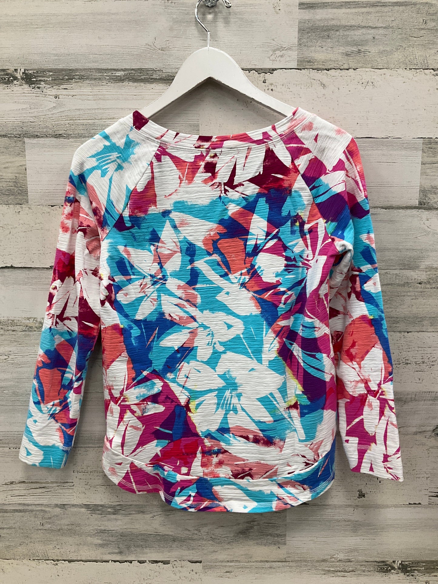 Top 3/4 Sleeve By Talbots In Multi, Size:Xs