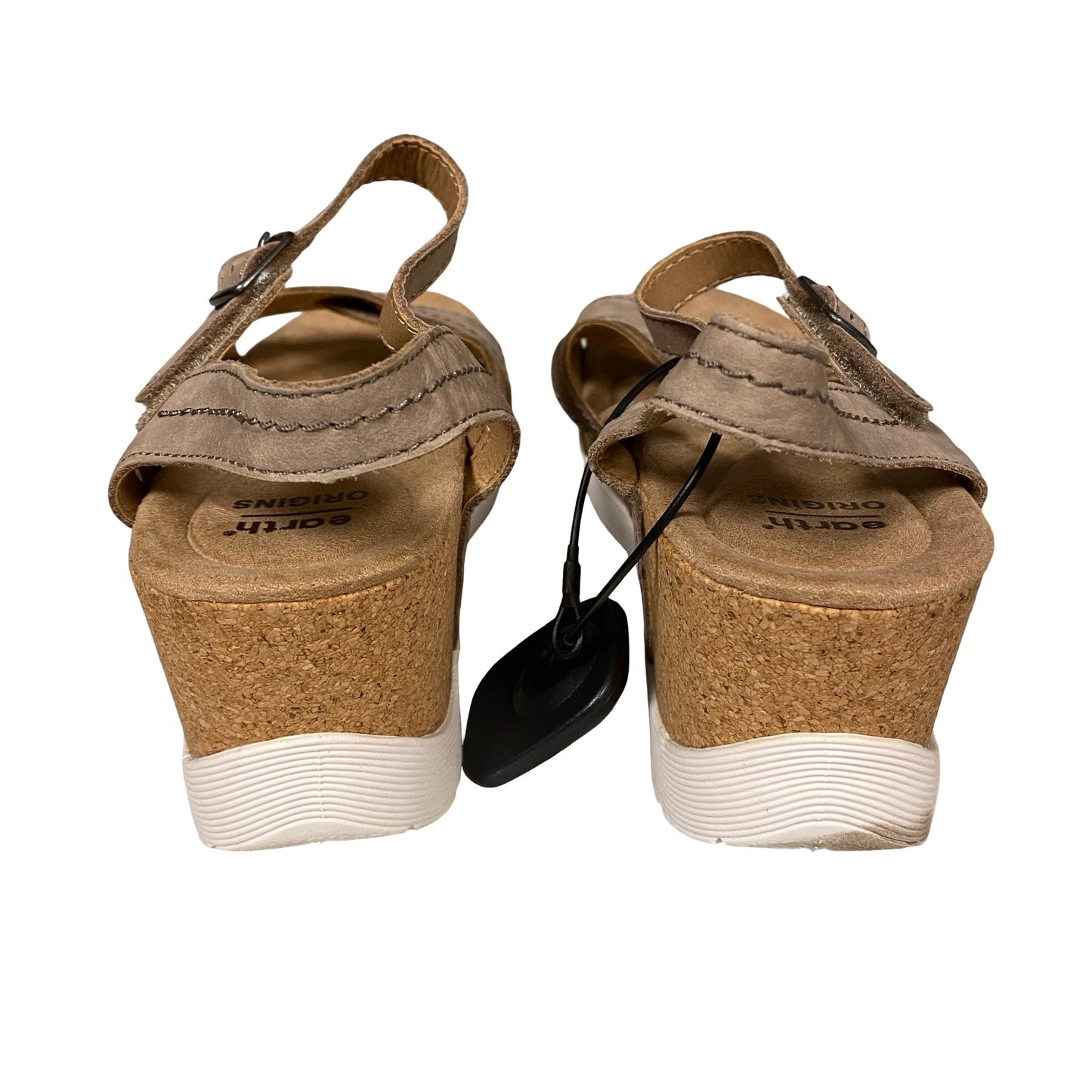 Sandals Heels Wedge By Earth Origins In Taupe, Size:8.5