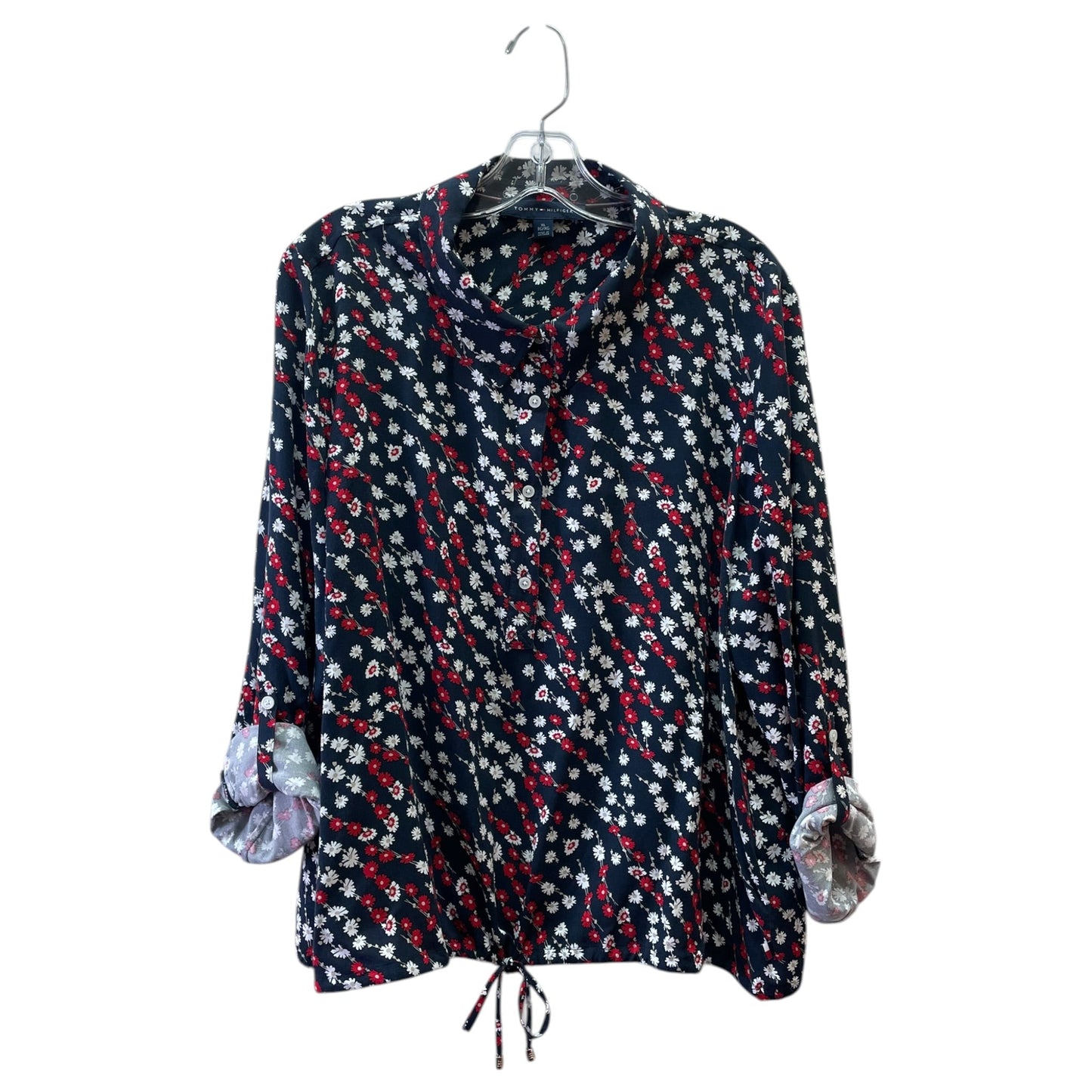 Top Ls By Tommy Hilfiger In Floral Print, Size:Xl
