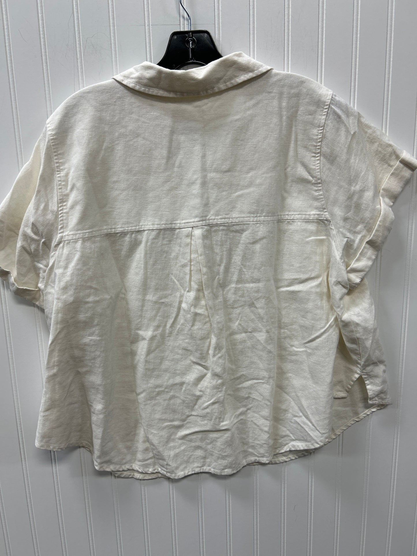 Top Ss By Universal Thread In Cream, Size:1X
