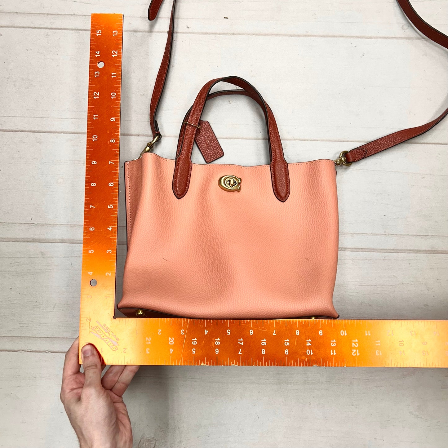 Crossbody Designer By Coach, Size: Medium