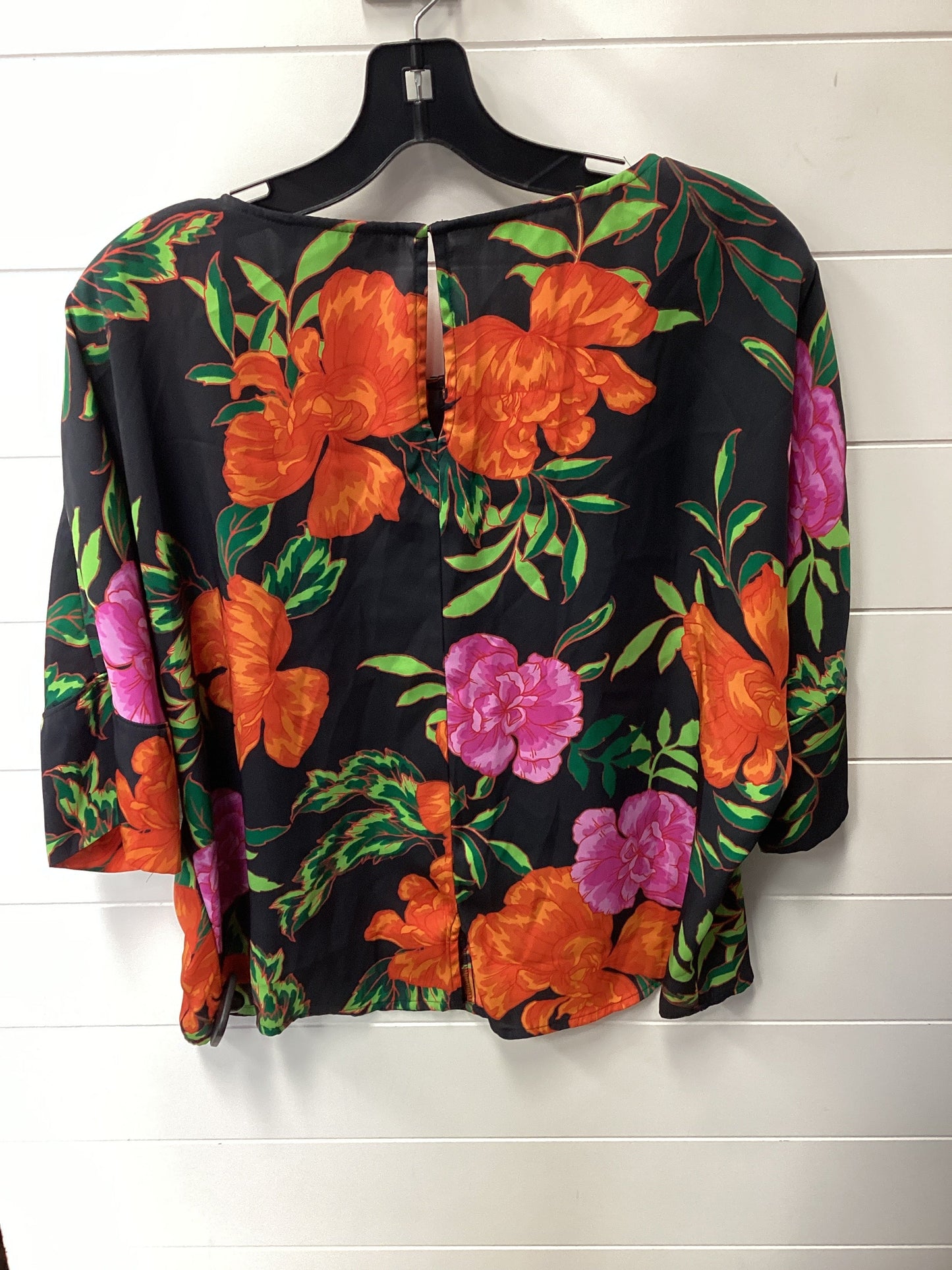 Top Ss By Express In Floral Print, Size:S