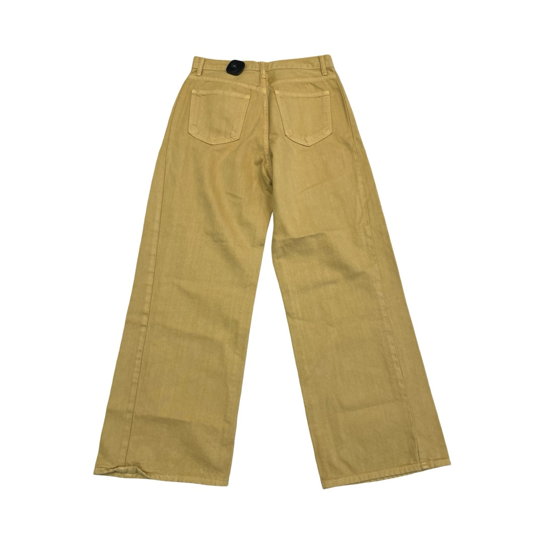 Jeans Wide Leg By Just Black In Yellow, Size:4
