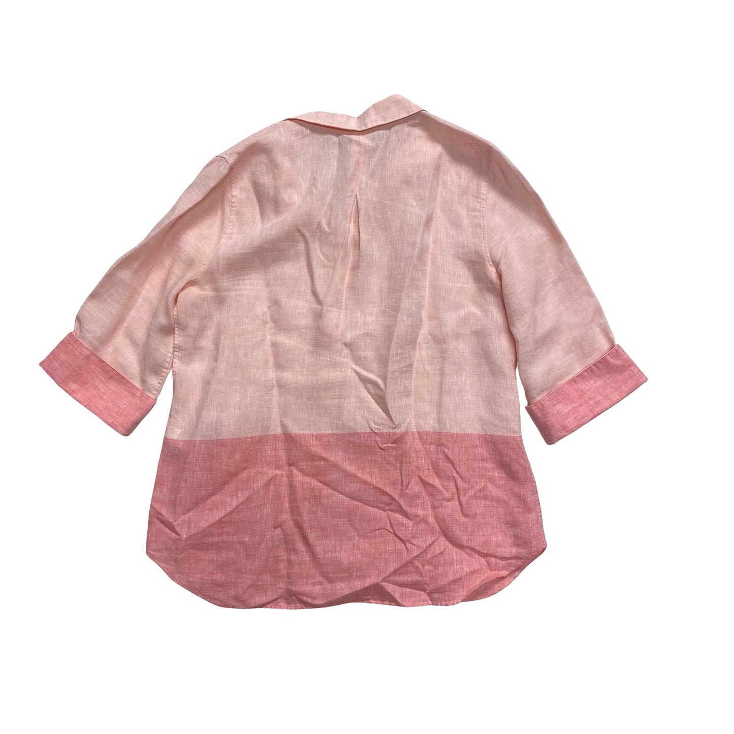 Top 3/4 Sleeve By Chicos In Pink, Size:6