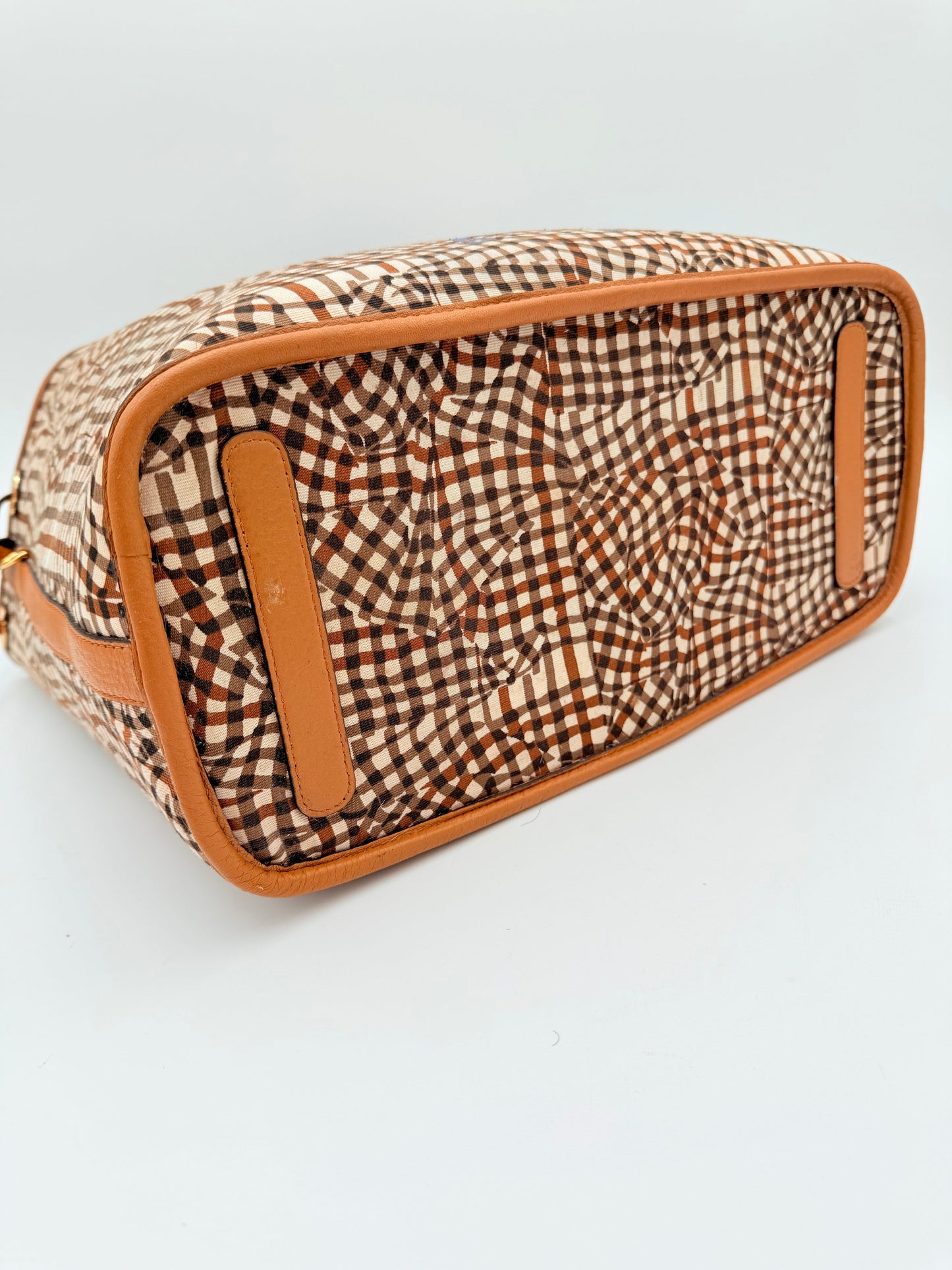 Tote Luxury Designer By Mcm In Tan, Size:Medium