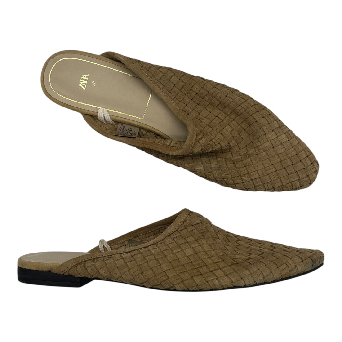 Shoes Flats By Zara In Tan, Size:8.5