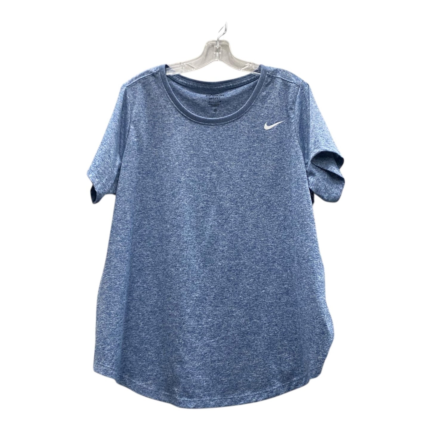 Athletic Top Ss By Nike Apparel In Blue, Size:2X