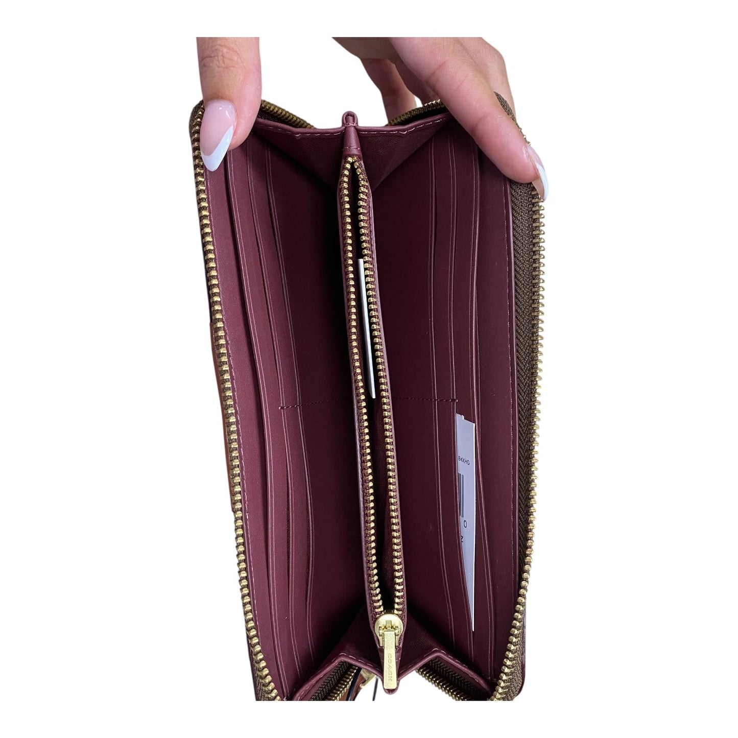 Wallet Designer By Coach In Brown, Size:Large