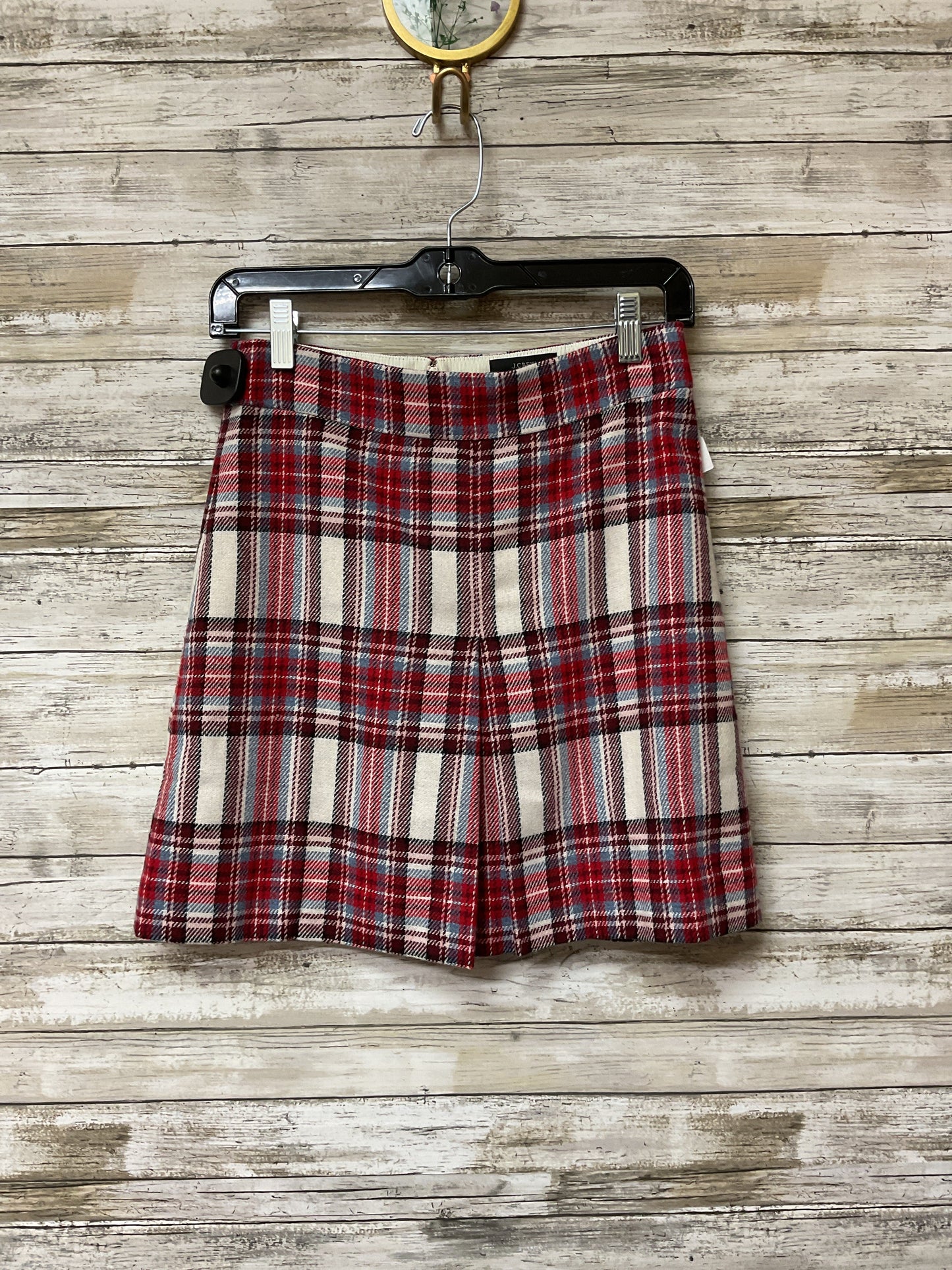 Skirt Mini & Short By J. Crew In Plaid Pattern, Size:0