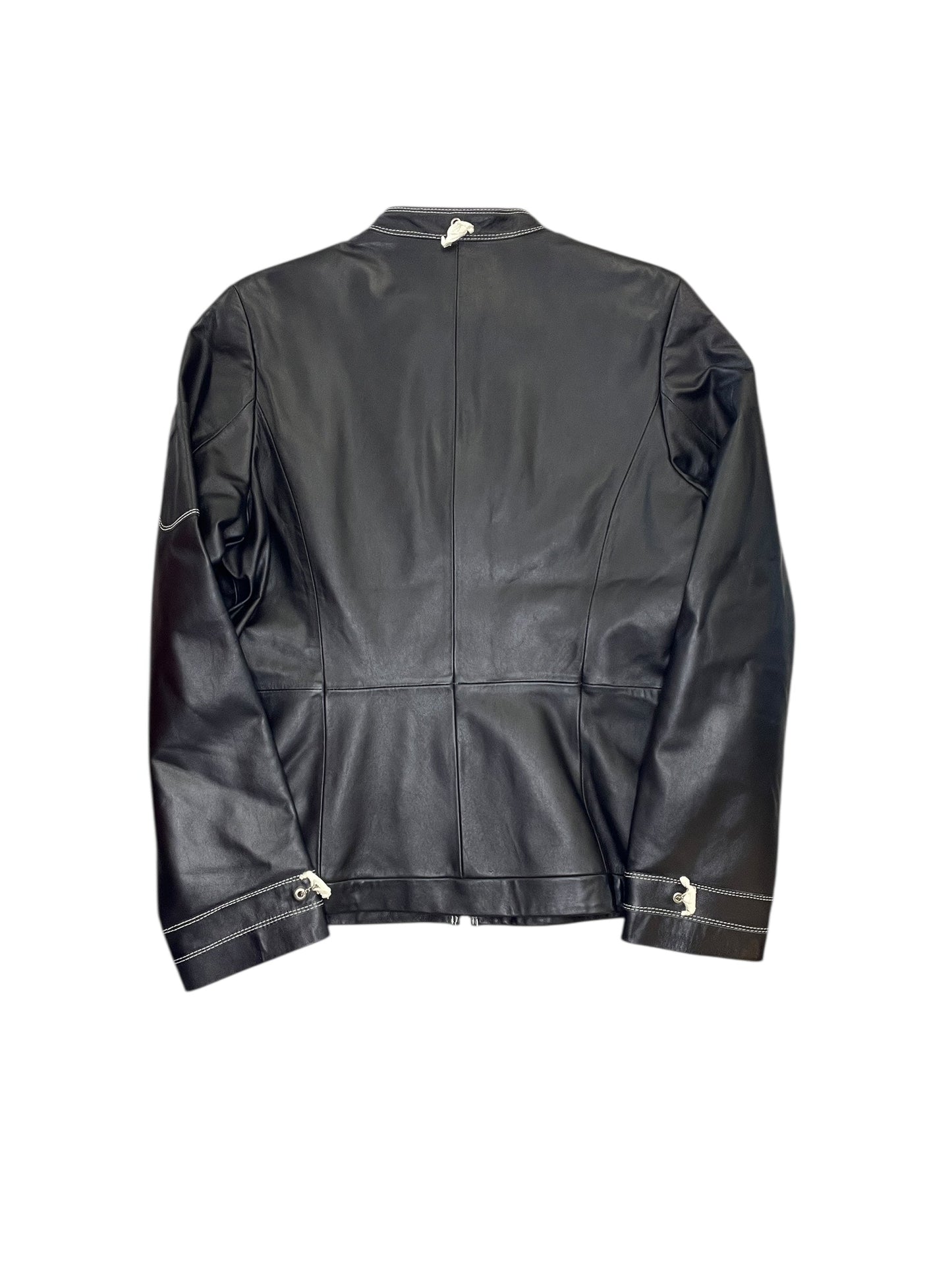 Jacket Leather By Bradley In Black, Size:M