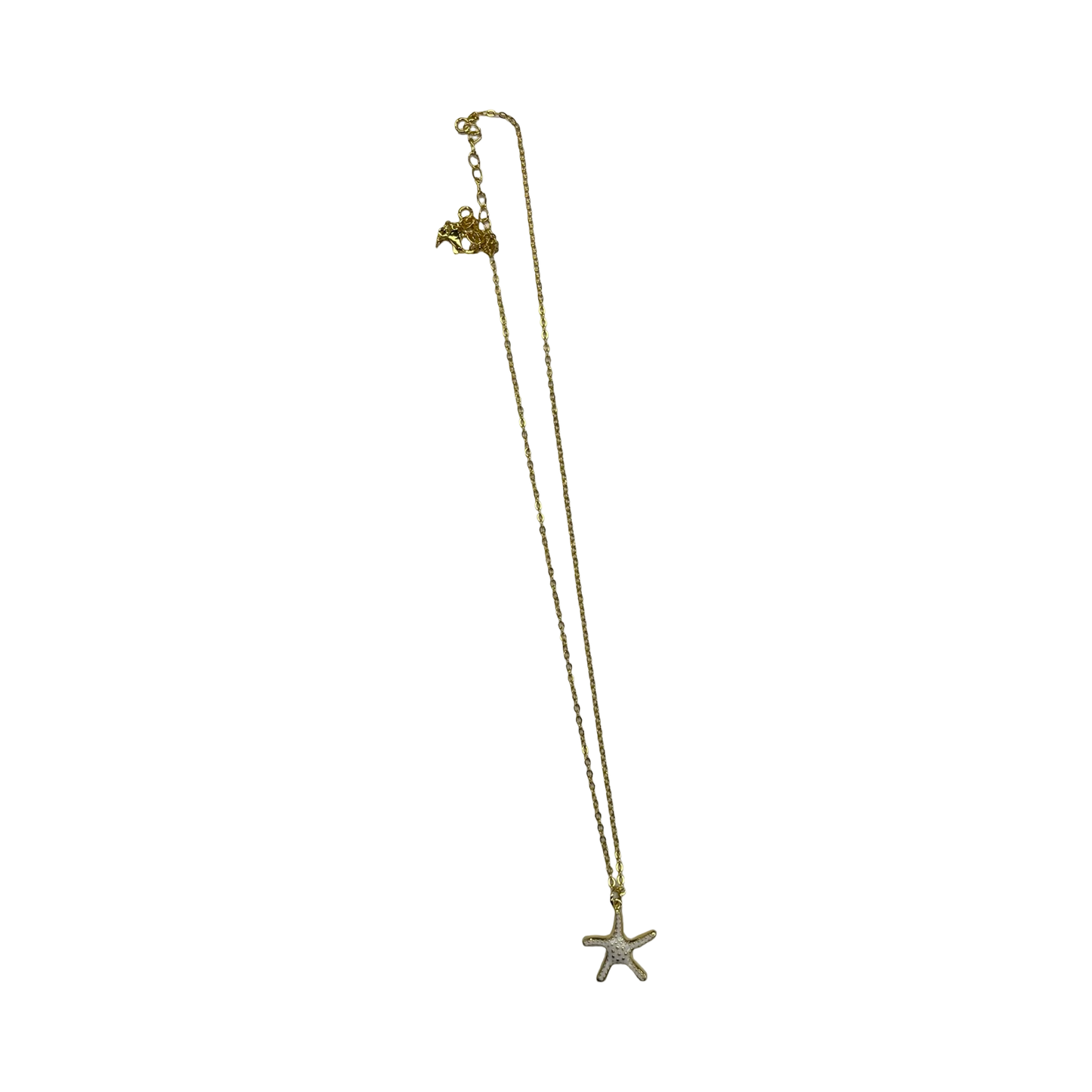 Necklace Charm By Clothes Mentor In Gold & White
