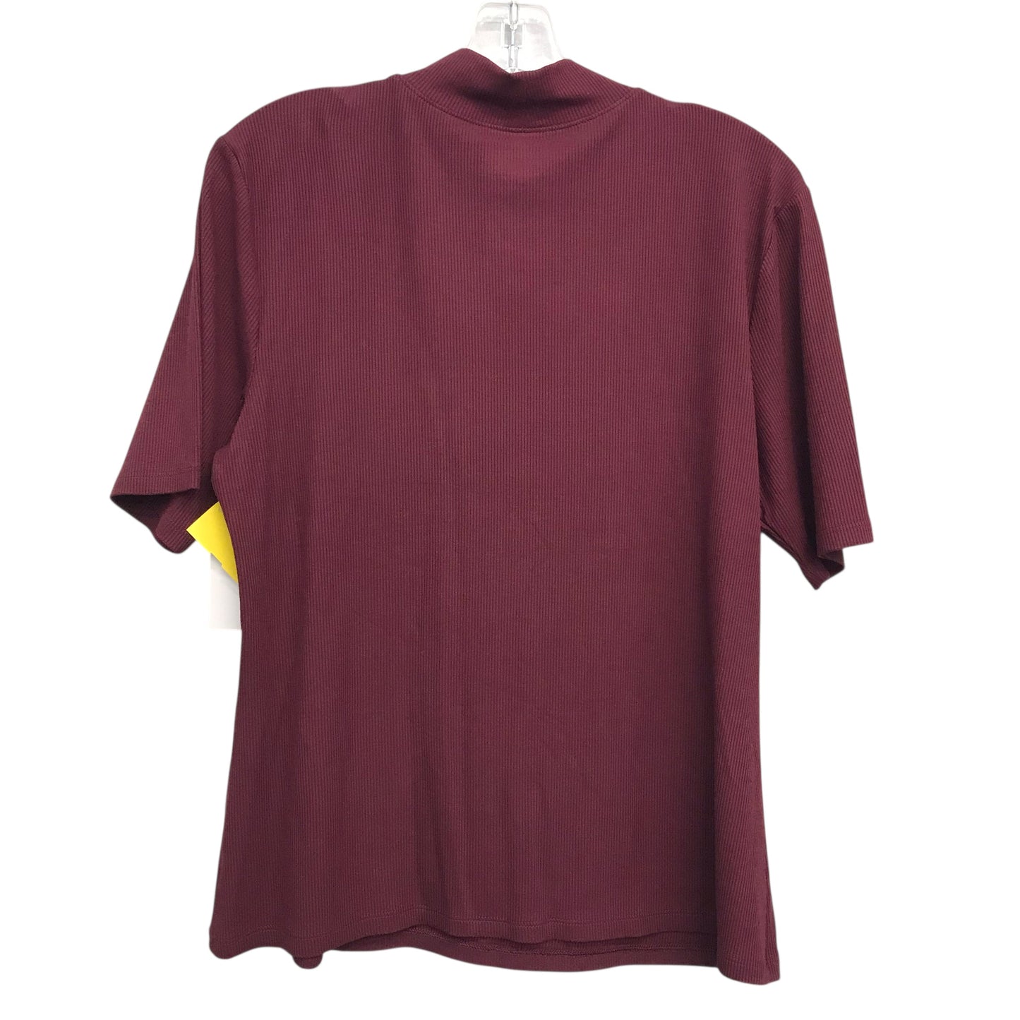 Top Ss Basic By Nine West In Maroon, Size:Xl