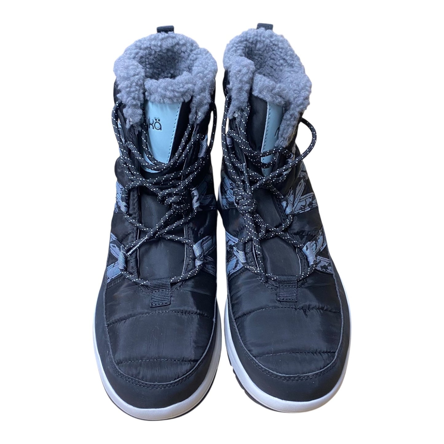 Boots Snow By Ryka In Black, Size:10