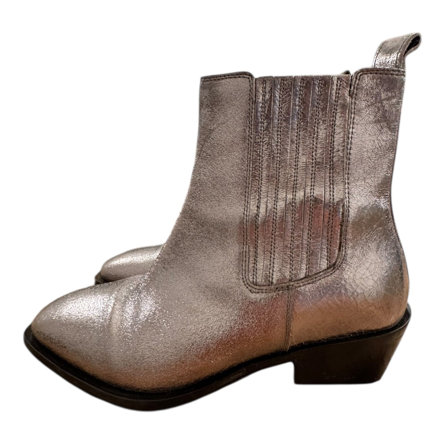 Boots Ankle Heels By Seychelles In Silver, Size:8.5