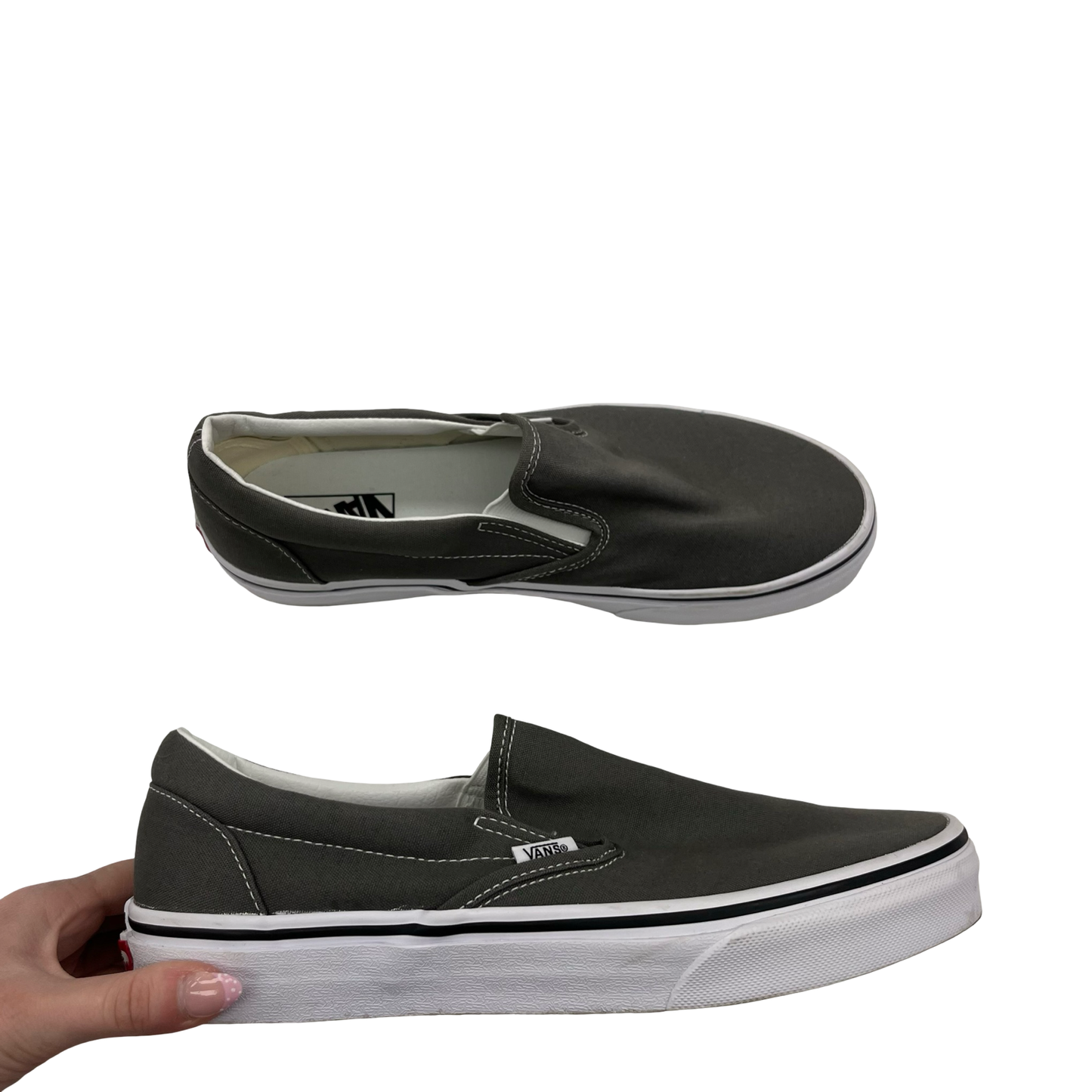 Shoes Sneakers By Vans In Grey, Size:10.5