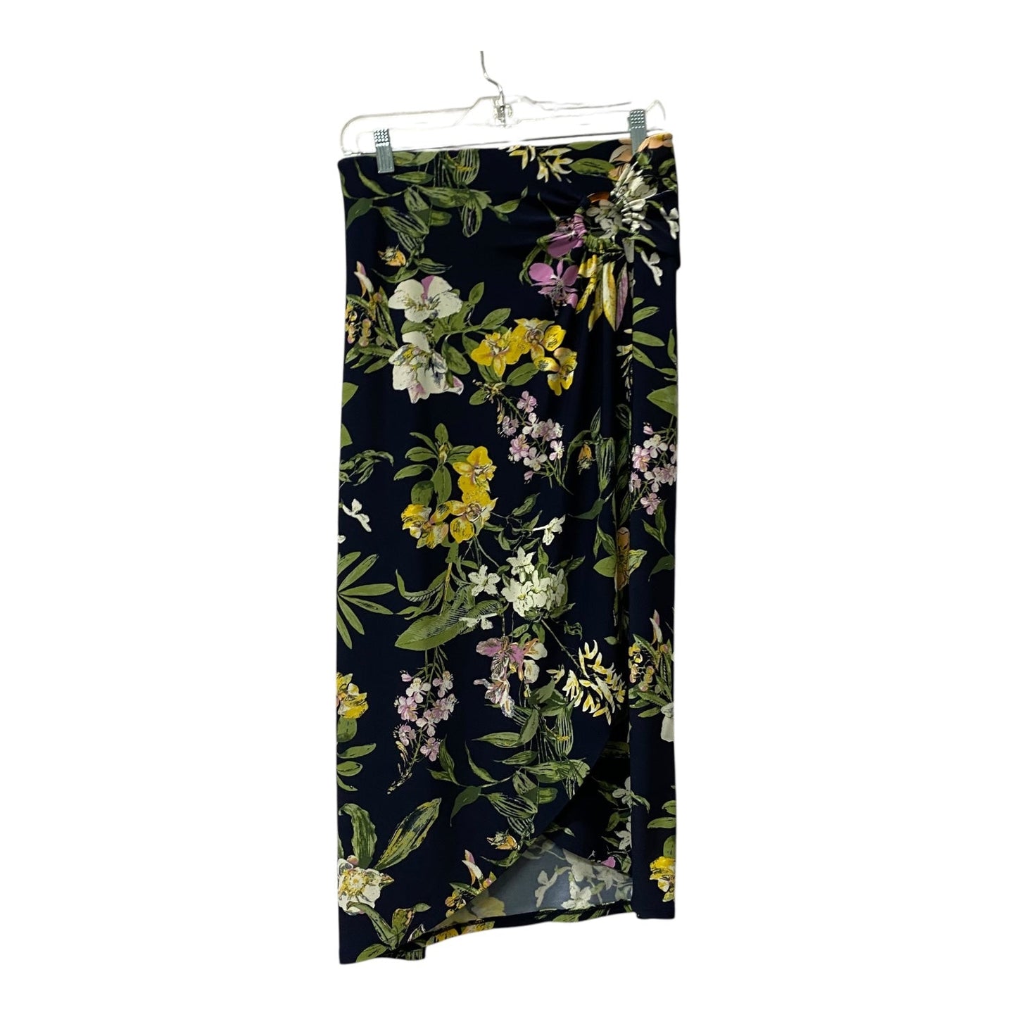 Skirt Midi By Roz And Ali In Blue, Size:1X