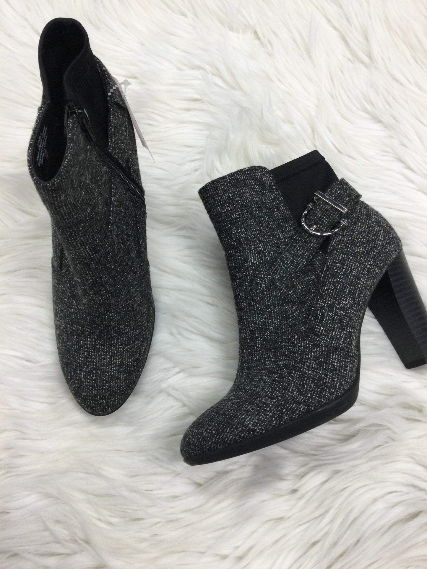 Boots Ankle Heels By Kelly And Katie In Grey, Size:6