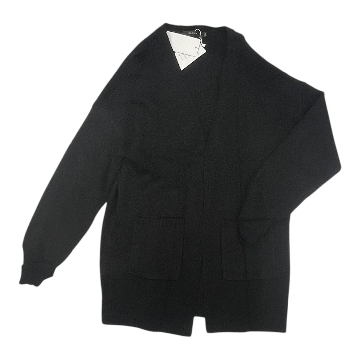 Sweater Cardigan By Zesica In Black, Size:Xl