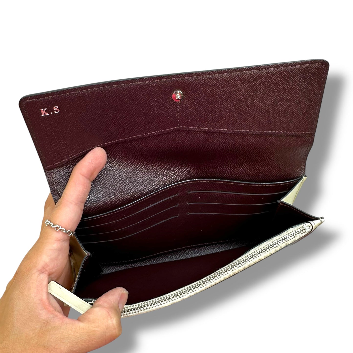 Epi leather Wallet Luxury Designer By Louis Vuitton, Size: Medium